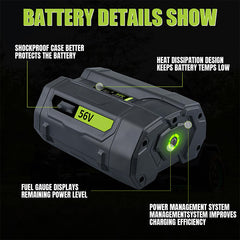Replacement Battery For Ego 56V 7500mAh