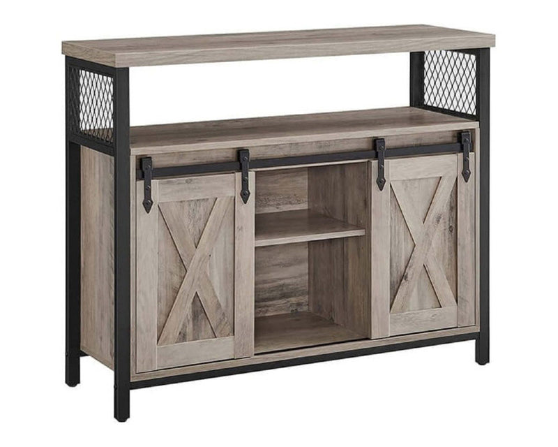 VASAGLE Kitchen Cabinet, 2 Sliding Doors, Storage