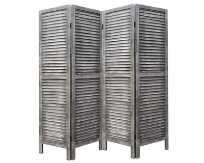 Room Divider Folding Screen Privacy Screen Grey