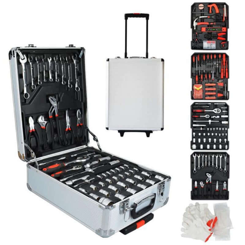 499pcs Tool Kit Trolley Case Mechanics Box Toolbox Portable Diy Set - The Shopsite