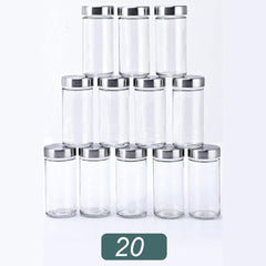 Spice Rack Stand Carousel Rotating Glass Round 20 Jars - The Shopsite