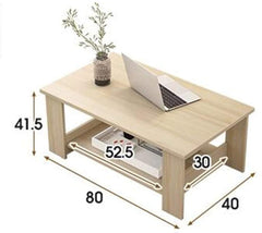 Coffee Table Modern 80cm Black - The Shopsite