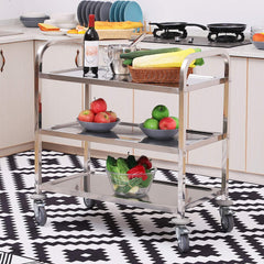 Stainless Steel Trolley Kitchen Storage Trolley - The Shopsite