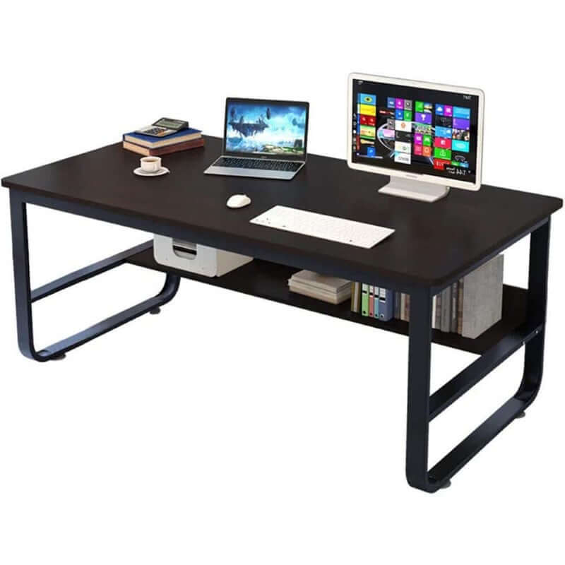 Computer Desk With Storage Bookshelf For Home Office,Desktop - The Shopsite