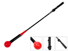 Golf Swing Trainer Ergonomic handlebar 115cm Red - The Shopsite