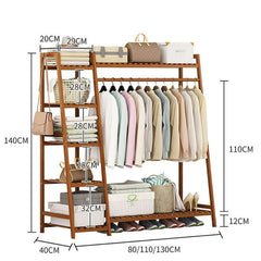 Bamboo Wardrobe Cloth Organizer - The Shopsite