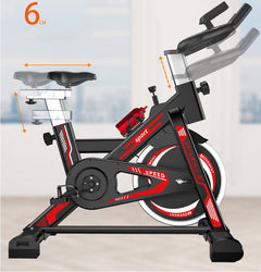 Spin Exercise Bike Training Bicycle with Adjustable Resistance - The Shopsite