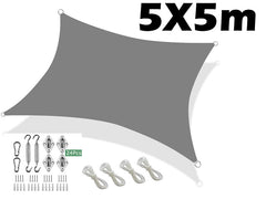 Shade Sail 5X5M Grey - The Shopsite