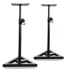 Adjustable speaker stand pair