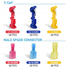 240Pc Waterproof Auto Car Electrical Wire Connector Terminal Plug Set