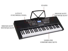 Electric Keyboard Piano 61-Key LCD Display With USB