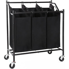 3 bag rolling laundry sorter