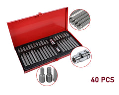 40pcs Torx Star Hex Socket Set