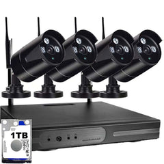 Wireless security Camera system 1TB 2MP