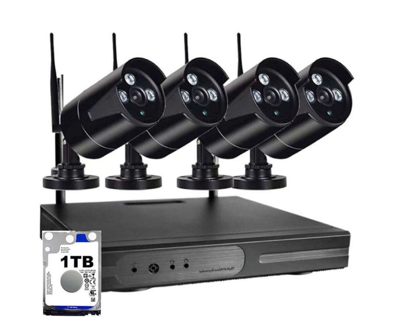 Wireless security Camera system 1TB 2MP