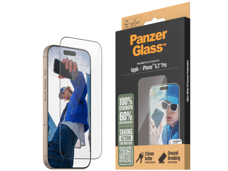 PanzerGlass iPhone 16 Pro Tempered Glass