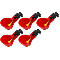 Chicken Drinker Cups – 10 Pack Automatic Poultry Water Feeder with Peck Trigger
