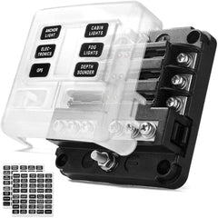 6 Circuit Negative Bus Blade Fuse Block