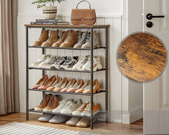 Shoe Rack Organiser 5 Tier Narrow Shoe Storage Shelf