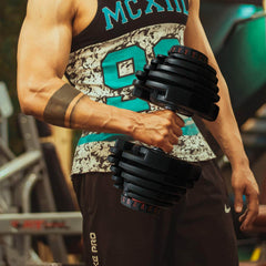 Adjustable Dumbbells Pair 40KG Dial Weight Set for Home Gym