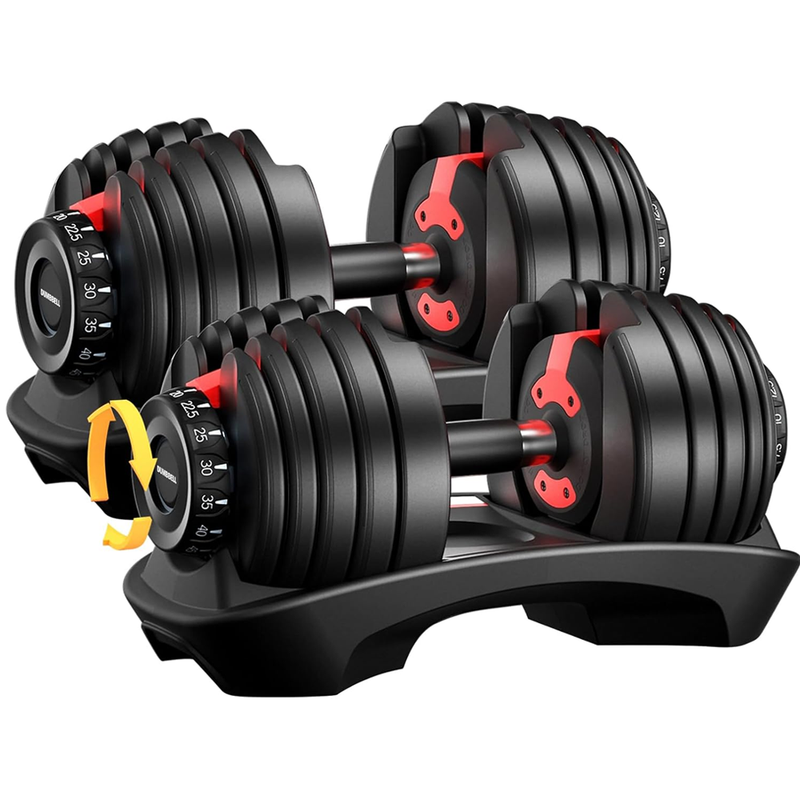 Adjustable Dumbbells 24Kg Pair