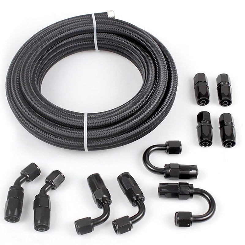 AN6 braided oil fuel line kit