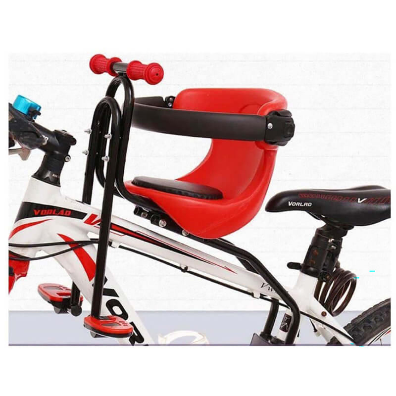 Baby Seat For Bike, Child Front Baby Seat Bike Carrier Red