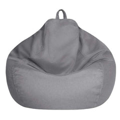 Large corduroy bean bag cover light grey