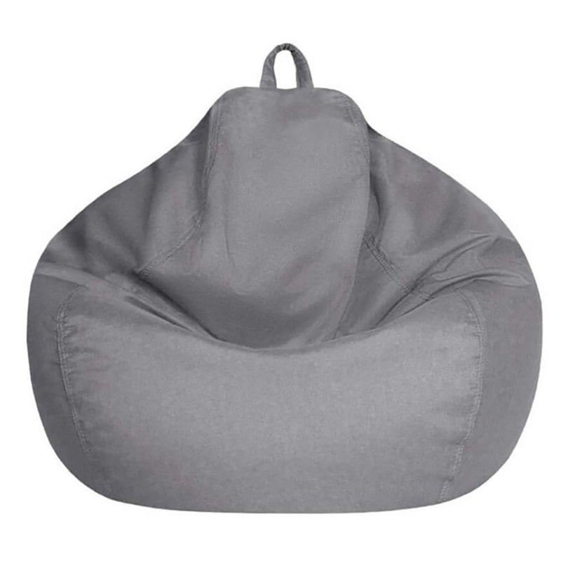 Large corduroy bean bag cover light grey