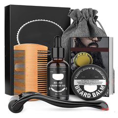 Beard grooming kit components