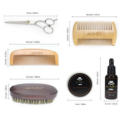 Beard Grooming Kit Oil Balm Brush