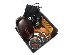 Beard Grooming Kit Oil Balm Brush