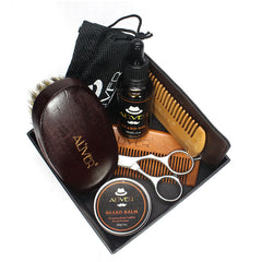 Beard Grooming Kit Oil Balm Brush