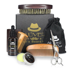 Beard Grooming Kit Oil Balm Brush
