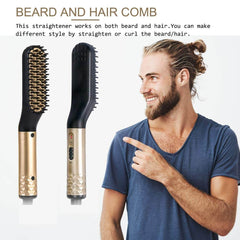 Electric Beard & Hair Straightener For Men