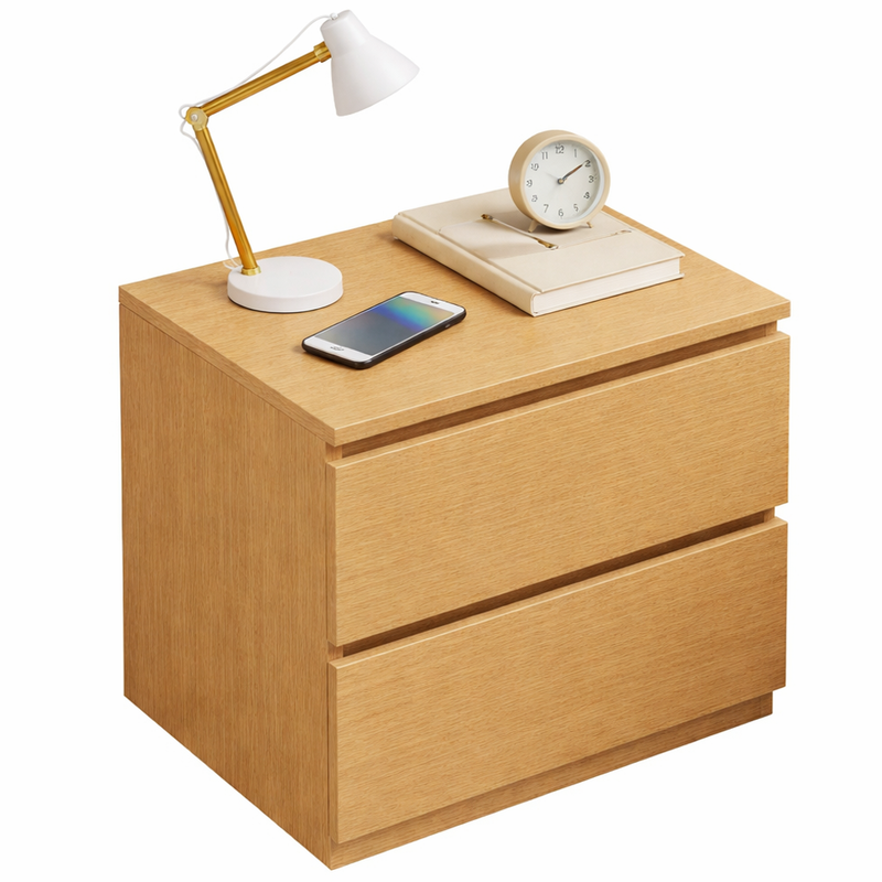 Bedside Table with Drawers