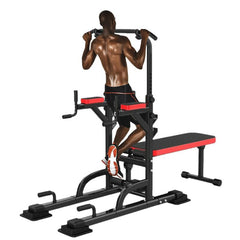 Weight Bench Chin Up Pull Up Station Power Tower