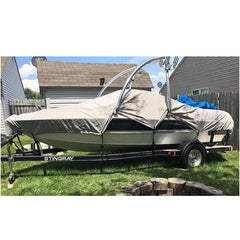 Boat Cover Trailerable  Heavy Duty Boat Cover Silver 16Ft to 18FT