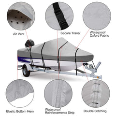 Boat Cover 20-22ft 600D Grey