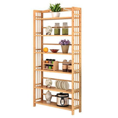 6 tier bamboo bookshelf