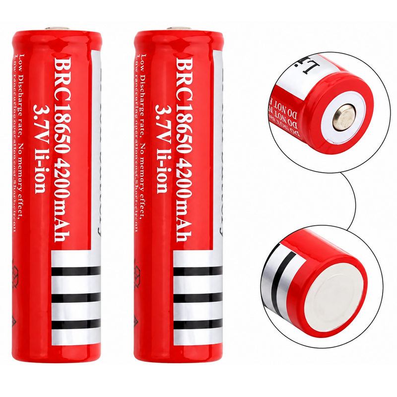 18650 rechargeable battery 2PCS