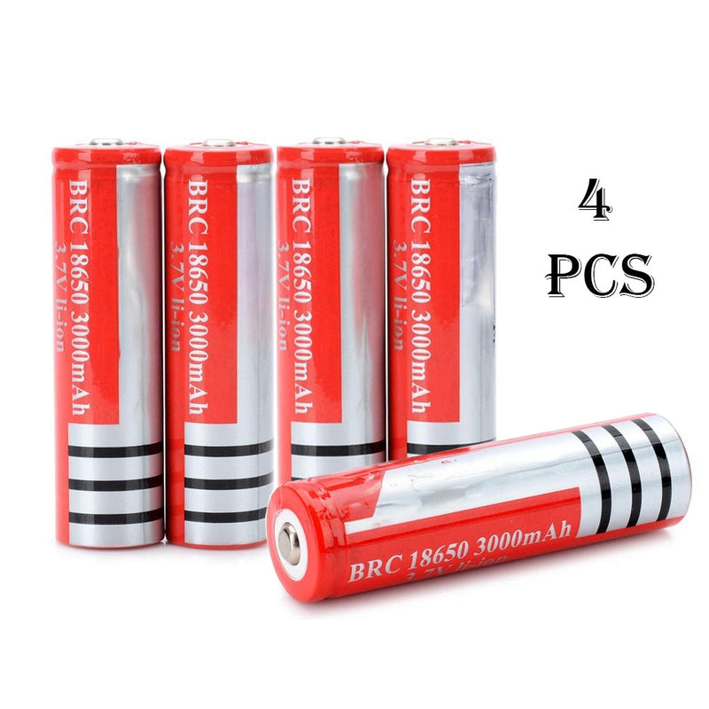 18650 Rechargeable Battery 4pcs