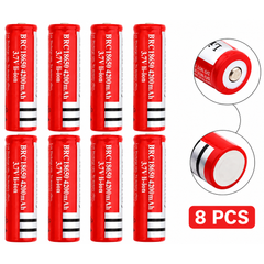 18650 Rechargeable Battery 8Pcs
