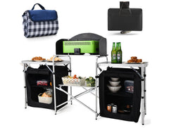 Camping Kitchen Table Portable Folding Camp Cook Table