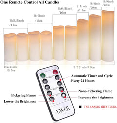 Flameless Candles Battery Operated With Remote