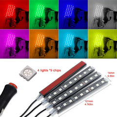 Car LED Lights RGB With Remote