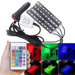 Car LED Lights RGB With Remote