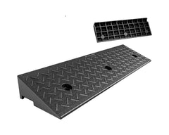 Rubber ramp with embossed pattern