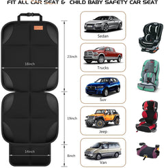 Car Seat Covers non-slip mesh pockets