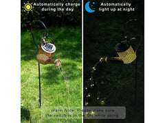 Solar Lights watering can Kettle Art Light